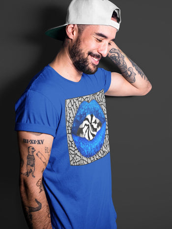 Jordan 3 Racer Blue Sneaker Match Tees Lips Candy Sneaker Tees Jordan 3 Racer Blue Sneaker Release Tees Unisex Shirts