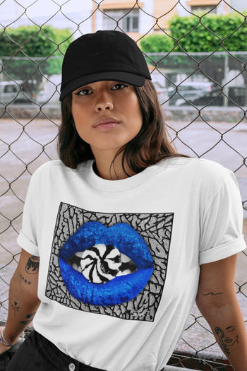 Jordan 3 Racer Blue Sneaker Match Tees Lips Candy Sneaker Tees Jordan 3 Racer Blue Sneaker Release Tees Unisex Shirts