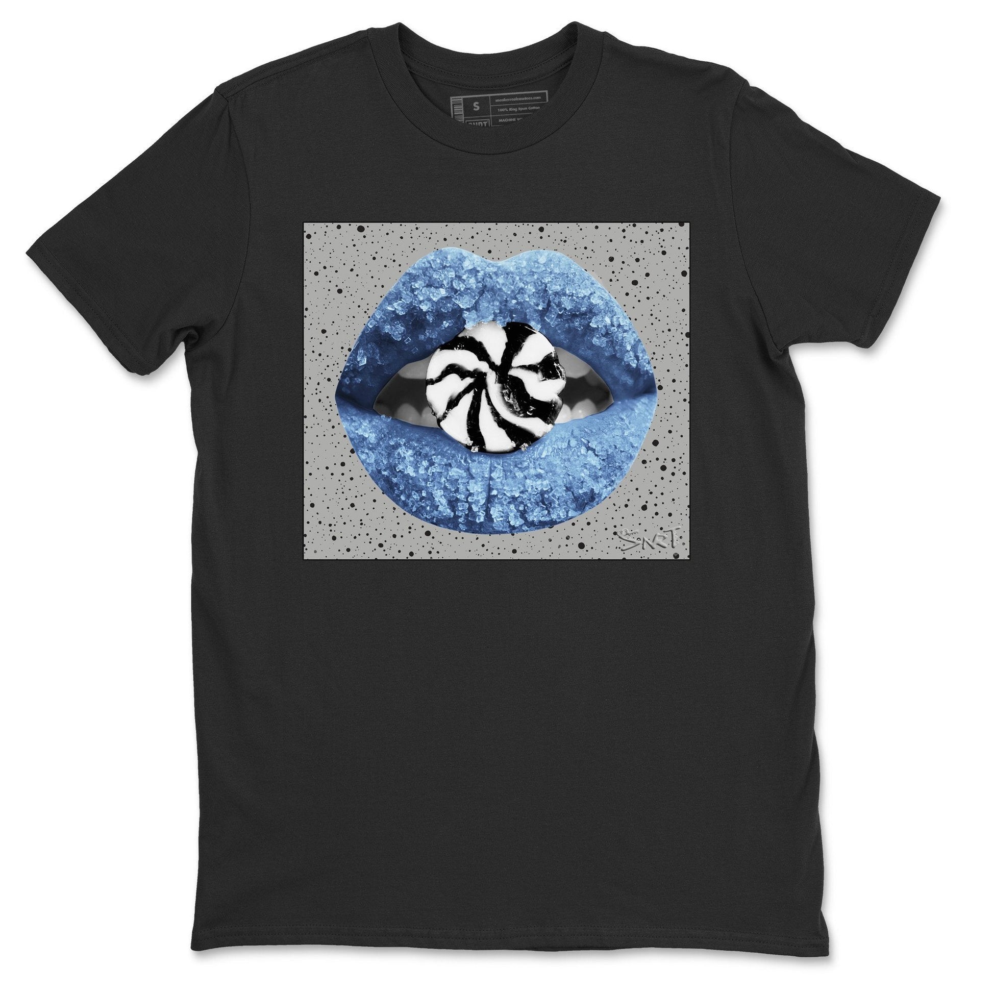 Jordan 4 University Blue Sneaker Match Tees Lips Candy Sneaker Tees Jordan 4 University Blue Sneaker Release Tees Unisex Shirts