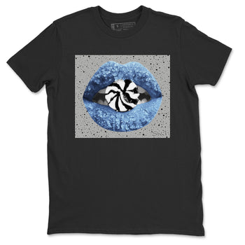 Jordan 4 University Blue Sneaker Match Tees Lips Candy Sneaker Tees Jordan 4 University Blue Sneaker Release Tees Unisex Shirts