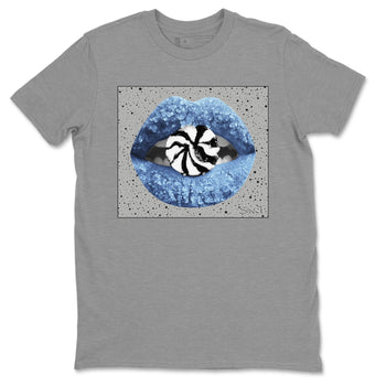 Jordan 4 University Blue Sneaker Match Tees Lips Candy Sneaker Tees Jordan 4 University Blue Sneaker Release Tees Unisex Shirts