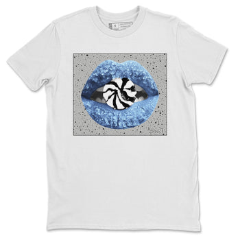 Jordan 4 University Blue Sneaker Match Tees Lips Candy Sneaker Tees Jordan 4 University Blue Sneaker Release Tees Unisex Shirts