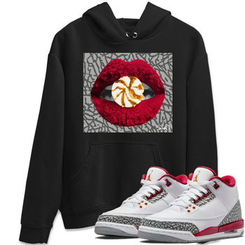 Jordan 3 Cardinal Sneaker Match Tees Lips Candy Sneaker Tees Jordan 3 Cardinal Sneaker Release Tees Unisex Shirts