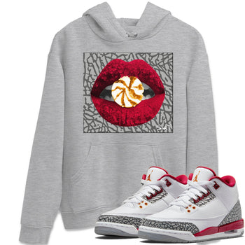 Jordan 3 Cardinal Sneaker Match Tees Lips Candy Sneaker Tees Jordan 3 Cardinal Sneaker Release Tees Unisex Shirts