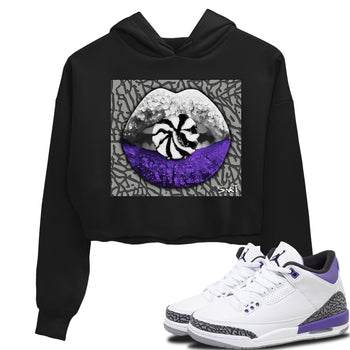 Jordan 3 Dark Iris Sneaker Match Tees Lips Candy Sneaker Tees Jordan 3 Dark Iris Sneaker Release Tees Women's Shirts