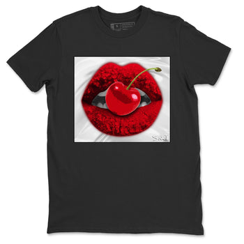 Jordan 11 Cherry Sneaker Match Tees Lips Cherry Sneaker Tees Jordan 11 Cherry Sneaker Release Tees Unisex Shirts