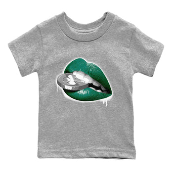 Jordan 1 Gorge Green Sneaker Match Tees Lips Coin Sneaker Tees Jordan 1 Gorge Green Sneaker Release Tees Kids Shirts