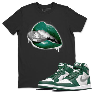 Jordan 1 Gorge Green Sneaker Match Tees Lips Coin Sneaker Tees Jordan 1 Gorge Green Sneaker Release Tees Unisex Shirts