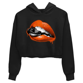 Air Jordan 12 Brilliant Orange Sneaker Match Tees Lips Coin Sneaker Tees 12s Brilliant Orange Tee Women's Shirts Black 2