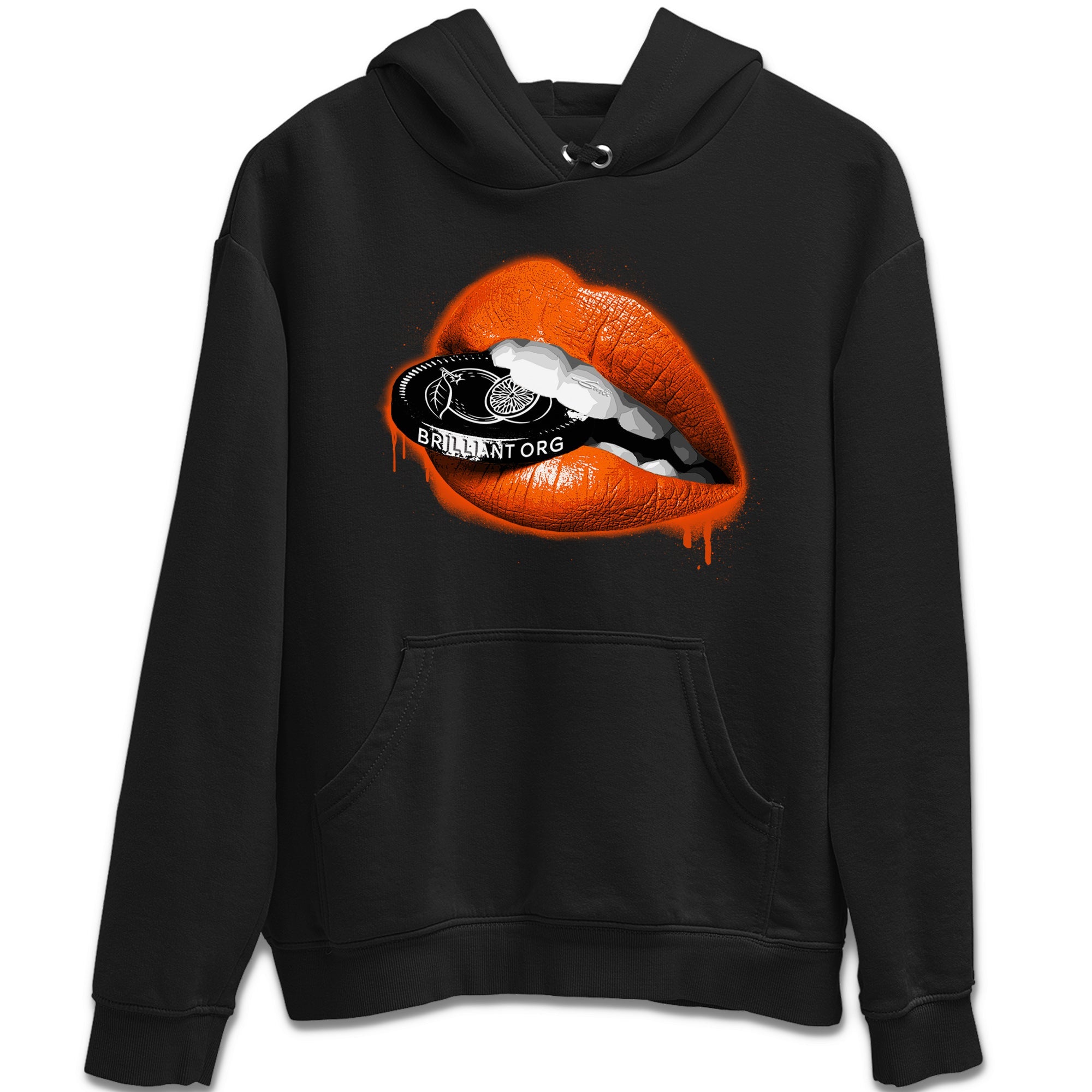 Air Jordan 12 Brilliant Orange Sneaker Match Tees Lips Coin Sneaker Tees 12s Brilliant Orange Tee Unisex Shirts Black 2