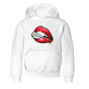 12s Cherry shirt to match jordans Lips Coin sneaker tees Air Jordan 12 Cherry SNRT Sneaker Release Tees Baby Toddler White 2 T-Shirt