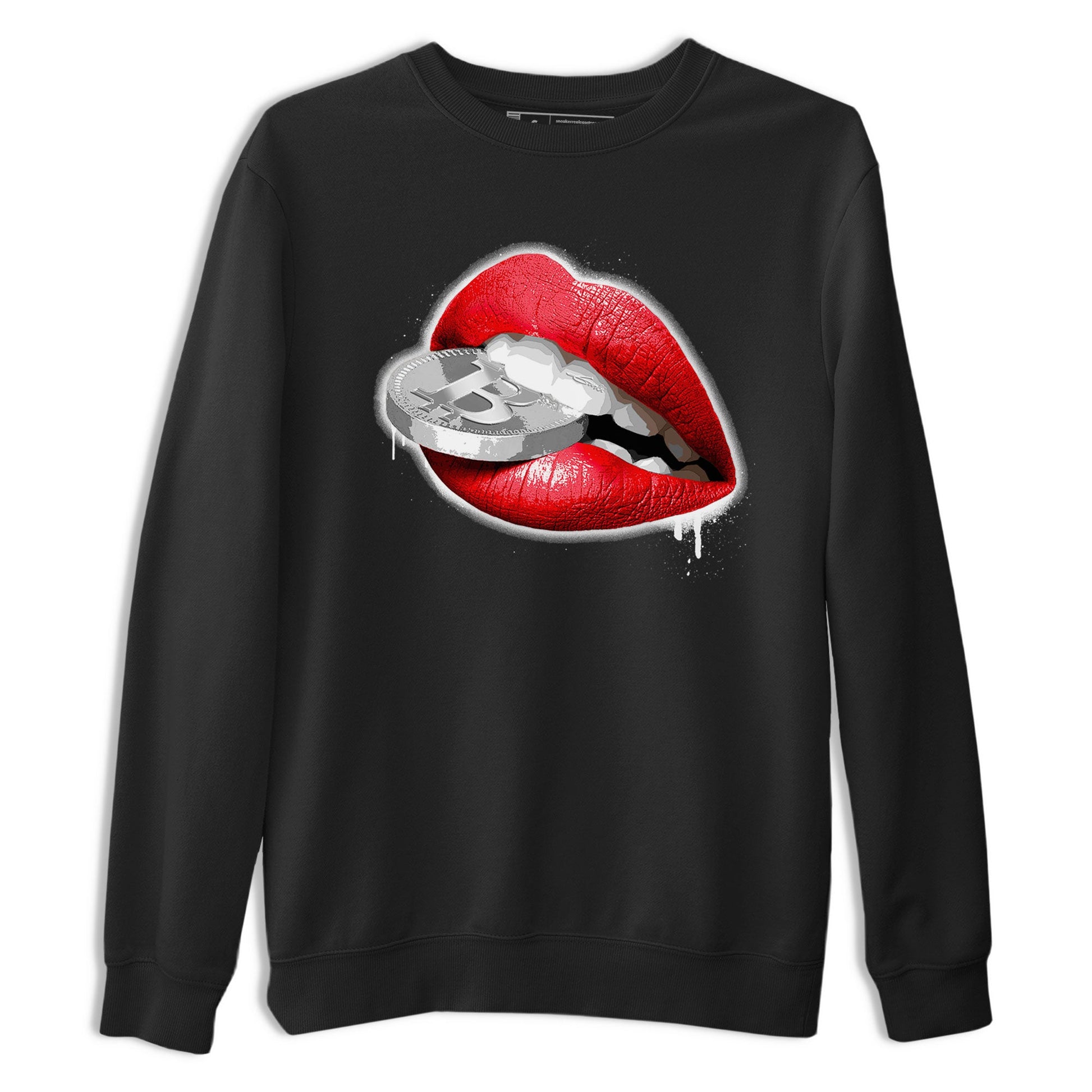 12s Cherry shirt to match jordans Lips Coin sneaker tees Air Jordan 12 Cherry SNRT Sneaker Release Tees Unisex Black 2 T-Shirt