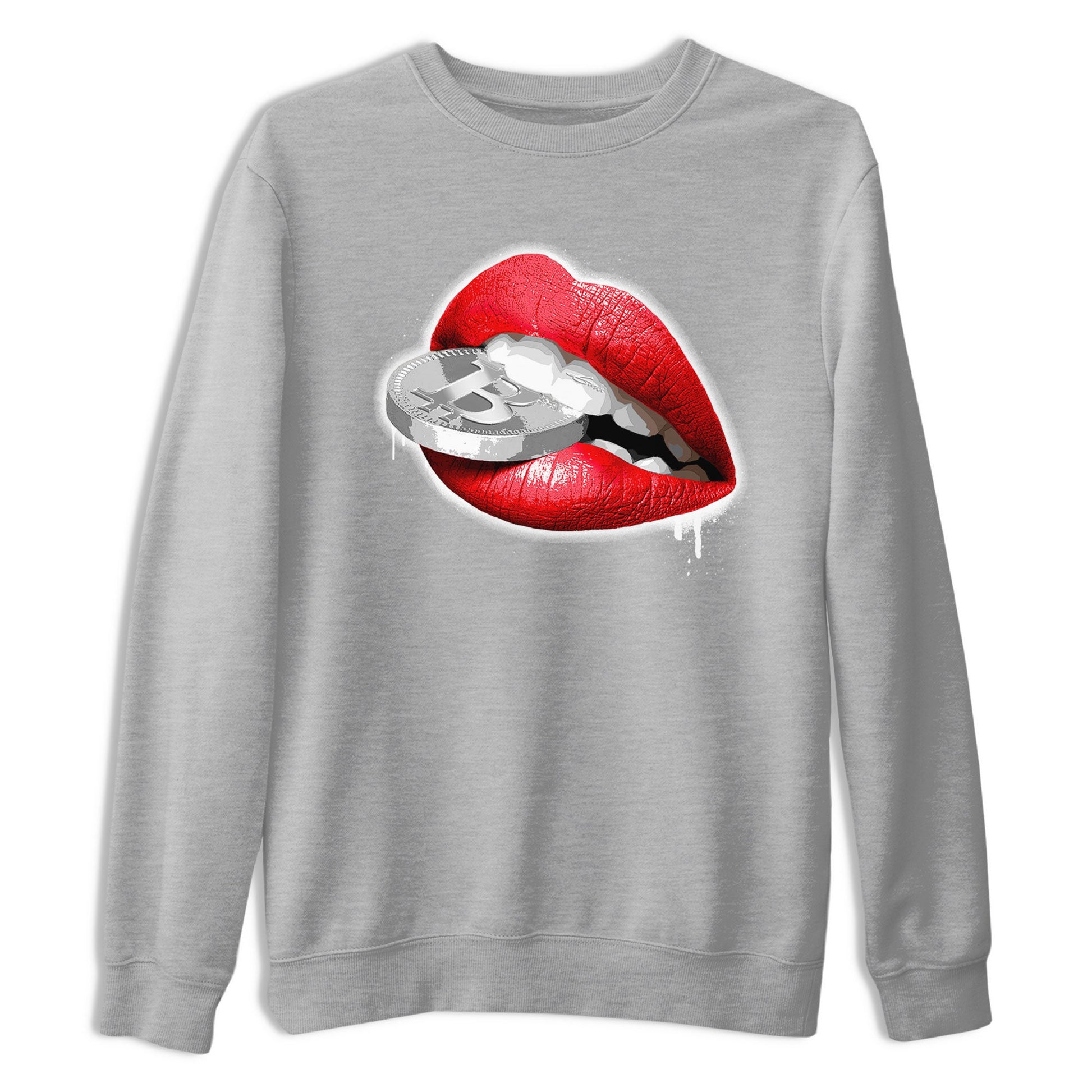 12s Cherry shirt to match jordans Lips Coin sneaker tees Air Jordan 12 Cherry SNRT Sneaker Release Tees Unisex Heather Grey 2 T-Shirt