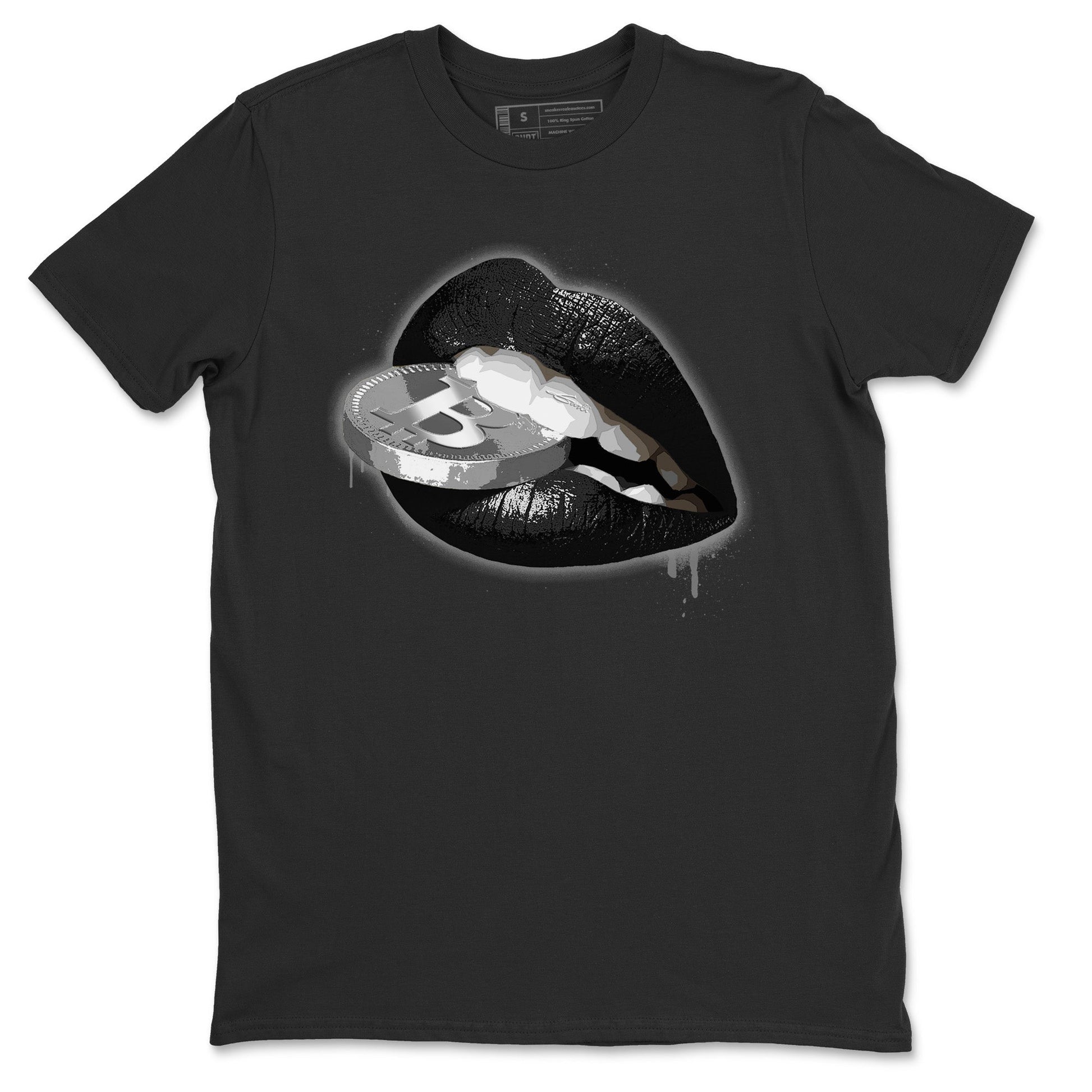 Air Jordan 14 Metallic Silver Sneaker Match Tees Lips Coin Sneaker Tees Jordan 14 WMNS Metallic Silver Sneaker Release Tees Unisex Shirts Black 2