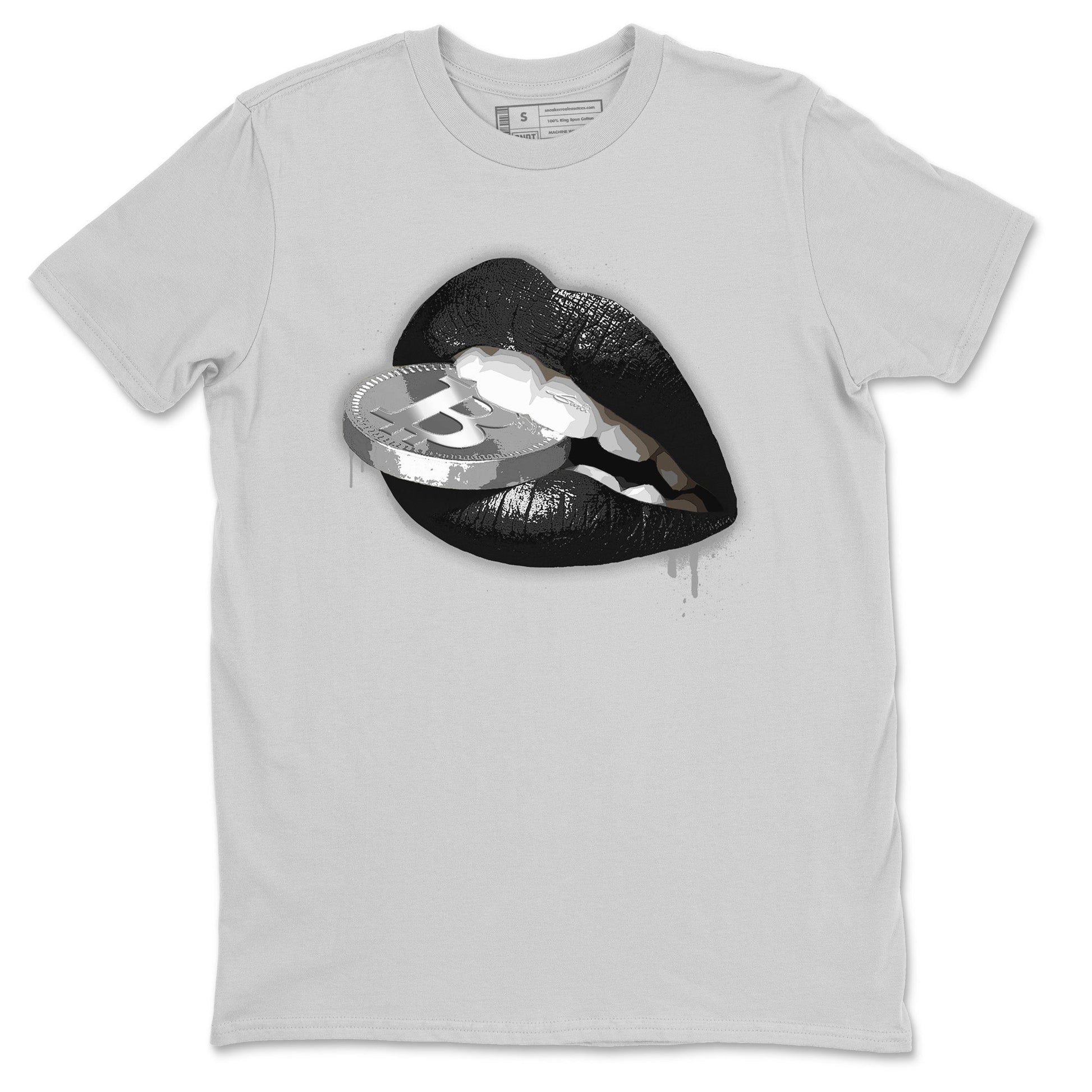 Air Jordan 14 Metallic Silver Sneaker Match Tees Lips Coin Sneaker Tees Jordan 14 WMNS Metallic Silver Sneaker Release Tees Unisex Shirts Silver 2