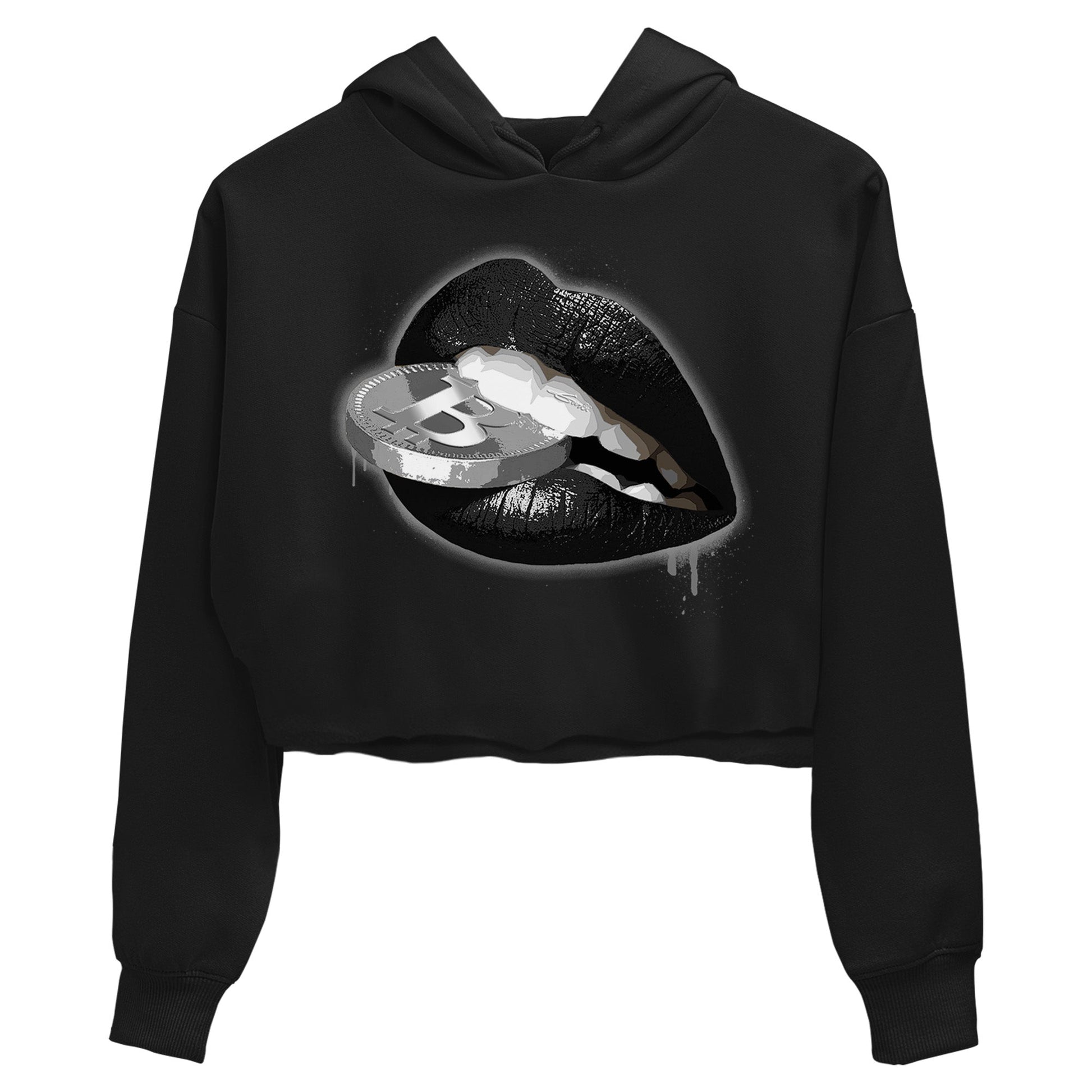 Air Jordan 14 Metallic Silver Sneaker Match Tees Lips Coin Sneaker Tees Jordan 14 WMNS Metallic Silver Sneaker Release Tees Women's Shirts Black 2