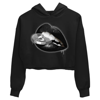 Air Jordan 14 Metallic Silver Sneaker Match Tees Lips Coin Sneaker Tees Jordan 14 WMNS Metallic Silver Sneaker Release Tees Women's Shirts Black 2