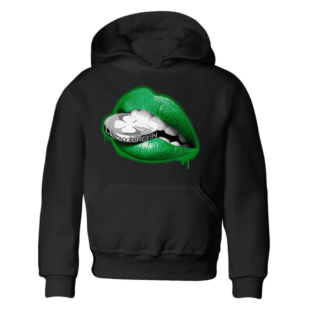 Air Jordan 3 Lucky Green Sneaker Match Tees Lips Coin Sneaker Tees Air Jordan 3 WMNS Lucky Green Sneaker Release Tees Kids Shirts Black 2