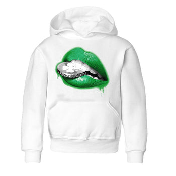 Air Jordan 3 Lucky Green Sneaker Match Tees Lips Coin Sneaker Tees Air Jordan 3 WMNS Lucky Green Sneaker Release Tees Kids Shirts White 2