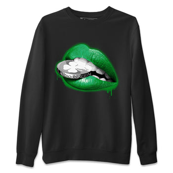 Air Jordan 3 Lucky Green Sneaker Match Tees Lips Coin Sneaker Tees Air Jordan 3 WMNS Lucky Green Sneaker Release Tees Unisex Shirts Black 2