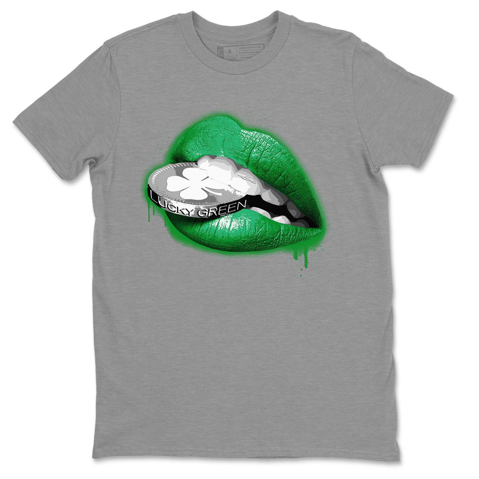 Air Jordan 3 Lucky Green Sneaker Match Tees Lips Coin Sneaker Tees Air Jordan 3 WMNS Lucky Green Sneaker Release Tees Unisex Shirts Heather Grey 2