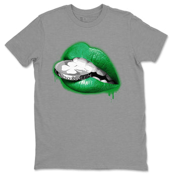 Air Jordan 3 Lucky Green Sneaker Match Tees Lips Coin Sneaker Tees Air Jordan 3 WMNS Lucky Green Sneaker Release Tees Unisex Shirts Heather Grey 2