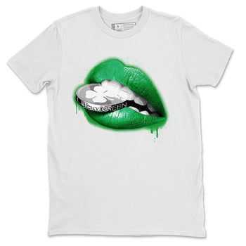 Air Jordan 3 Lucky Green Sneaker Match Tees Lips Coin Sneaker Tees Air Jordan 3 WMNS Lucky Green Sneaker Release Tees Unisex Shirts White 2