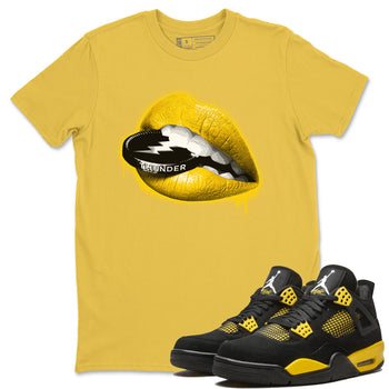 Lips Coin Unisex Tops - Air Jordan 4 Thunder - SNRT Sneaker Tee