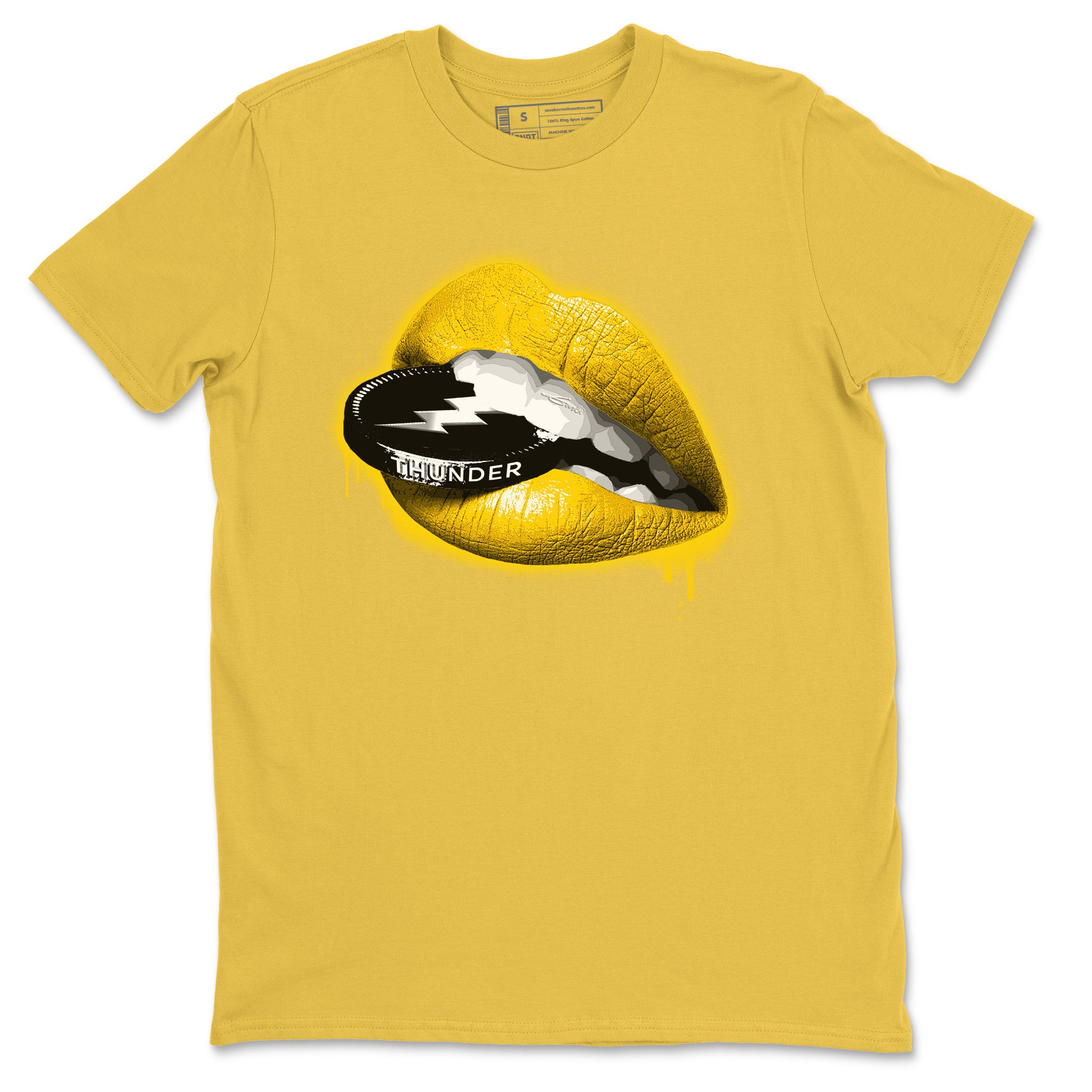 Lips Coin Unisex Tops - Air Jordan 4 Thunder - SNRT Sneaker Tee