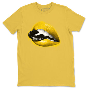 Lips Coin Unisex Tops - Air Jordan 4 Thunder - SNRT Sneaker Tee