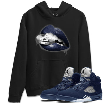 Midnight Navy 5s shirt to match jordans Lips Coin sneaker tees Air Jordan 5 Retro Midnight Navy SNRT Sneaker Release Tees Unisex Black 1 T-Shirt
