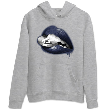 Midnight Navy 5s shirt to match jordans Lips Coin sneaker tees Air Jordan 5 Retro Midnight Navy SNRT Sneaker Release Tees Unisex Heather Grey 2 T-Shirt