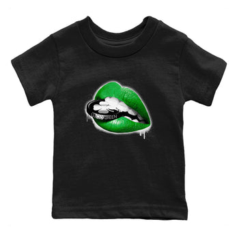 AJ5 Retro Lucky Green shirt to match jordans Lips Coin sneaker tees Air Jordan 5 Retro Lucky Green SNRT Sneaker Tees Casual Crew Neck T-Shirt Baby Toddler Black 2 T-Shirt
