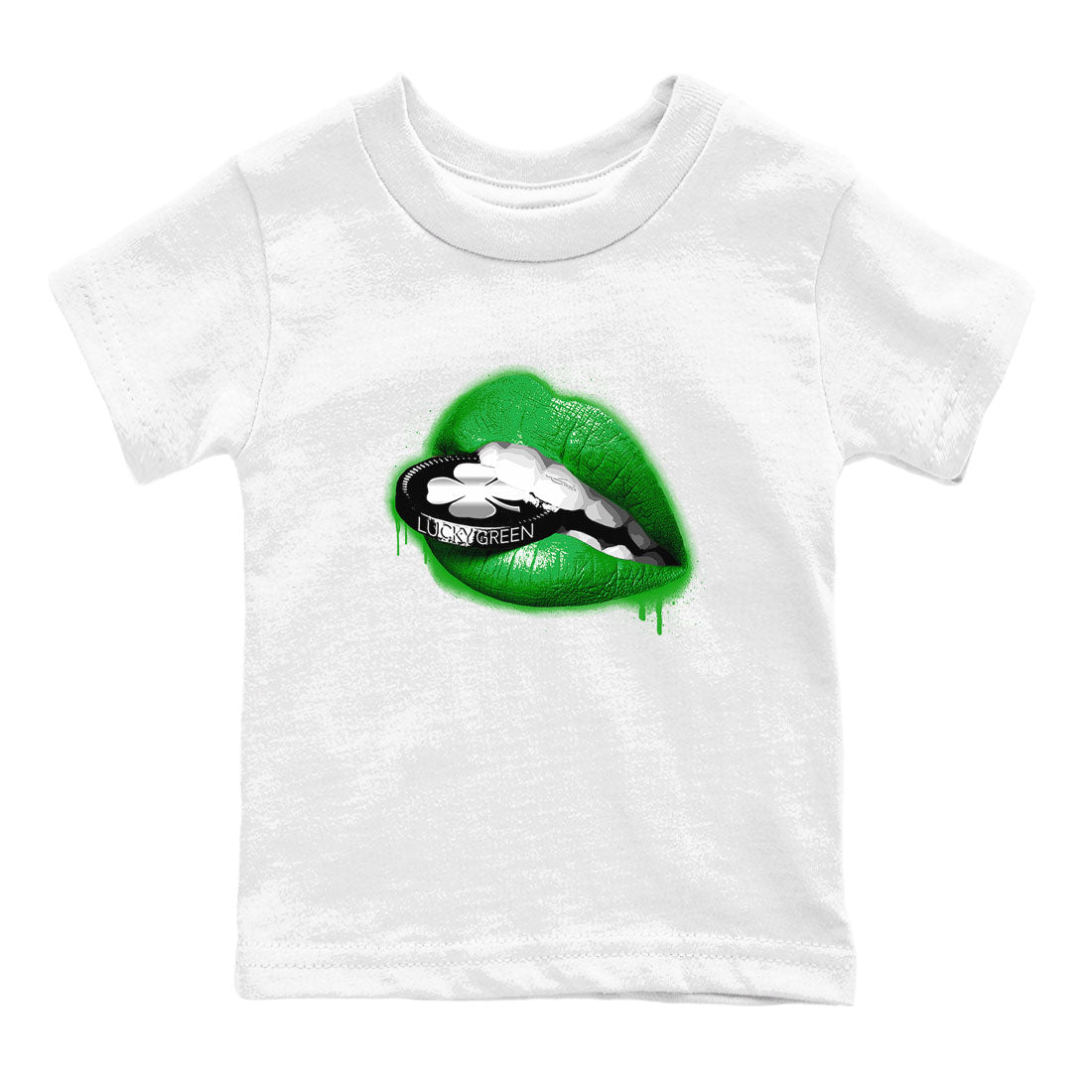 AJ5 Retro Lucky Green shirt to match jordans Lips Coin sneaker tees Air Jordan 5 Retro Lucky Green SNRT Sneaker Tees Casual Crew Neck T-Shirt Baby Toddler White 2 T-Shirt
