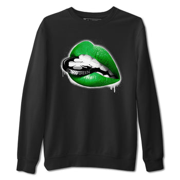 AJ5 Retro Lucky Green shirt to match jordans Lips Coin sneaker tees Air Jordan 5 Retro Lucky Green SNRT Sneaker Tees Casual Crew Neck T-Shirt Unisex Black 2 T-Shirt