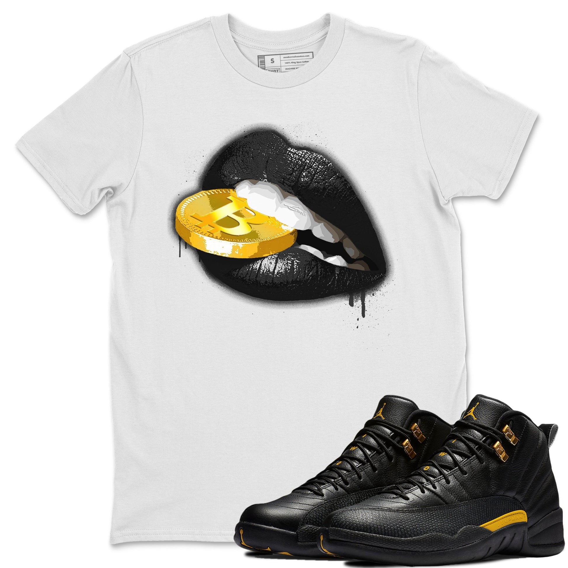 Jordan 12 Black Taxi Sneaker Match Tees Lips Coin Sneaker Tees Jordan 12 Black Taxi Sneaker Release Tees Unisex Shirts