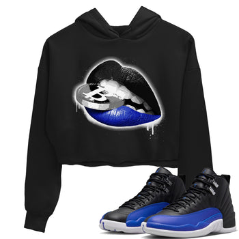 Jordan 12 Hyper Royal Sneaker Match Tees Lips Coin Sneaker Tees Jordan 12 Hyper Royal Sneaker Release Tees Women's Shirts