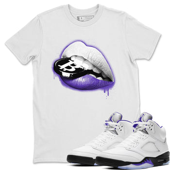 Jordan 5 Concord Sneaker Match Tees Lips Coin Sneaker Tees Jordan 5 Concord Sneaker Release Tees Unisex Shirts
