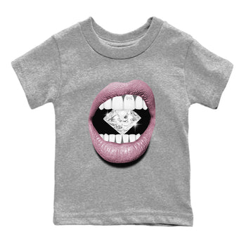 Air Jordan 1 Mauve shirt to match jordans Lips Diamond sneaker tees AJ1 High OG Mauve SNRT Sneaker Release Tees Crew Neck T-ShirtBaby Toddler Heather Grey 2 T-Shirt