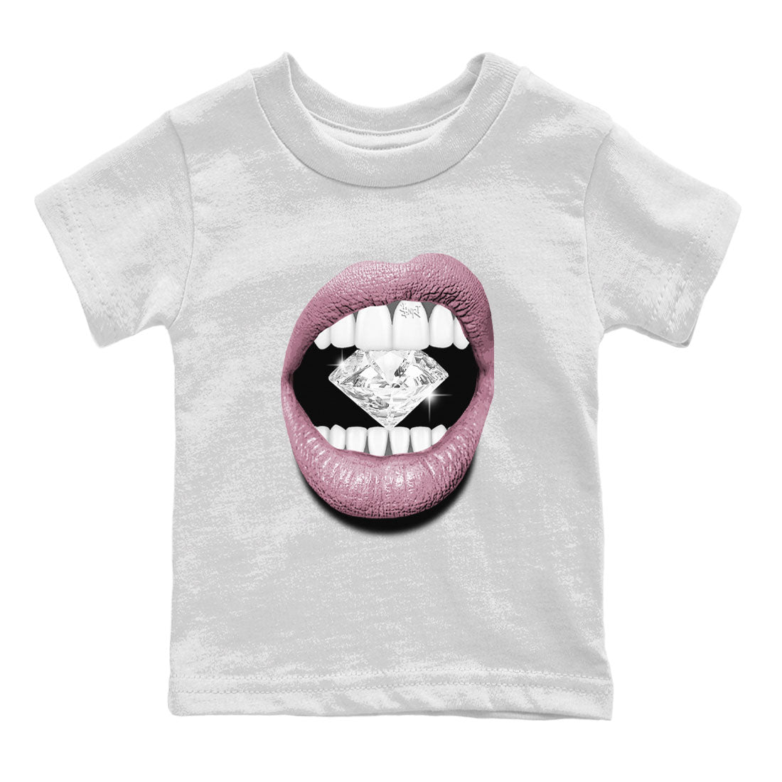 Air Jordan 1 Mauve shirt to match jordans Lips Diamond sneaker tees AJ1 High OG Mauve SNRT Sneaker Release Tees Crew Neck T-ShirtBaby Toddler White 2 T-Shirt