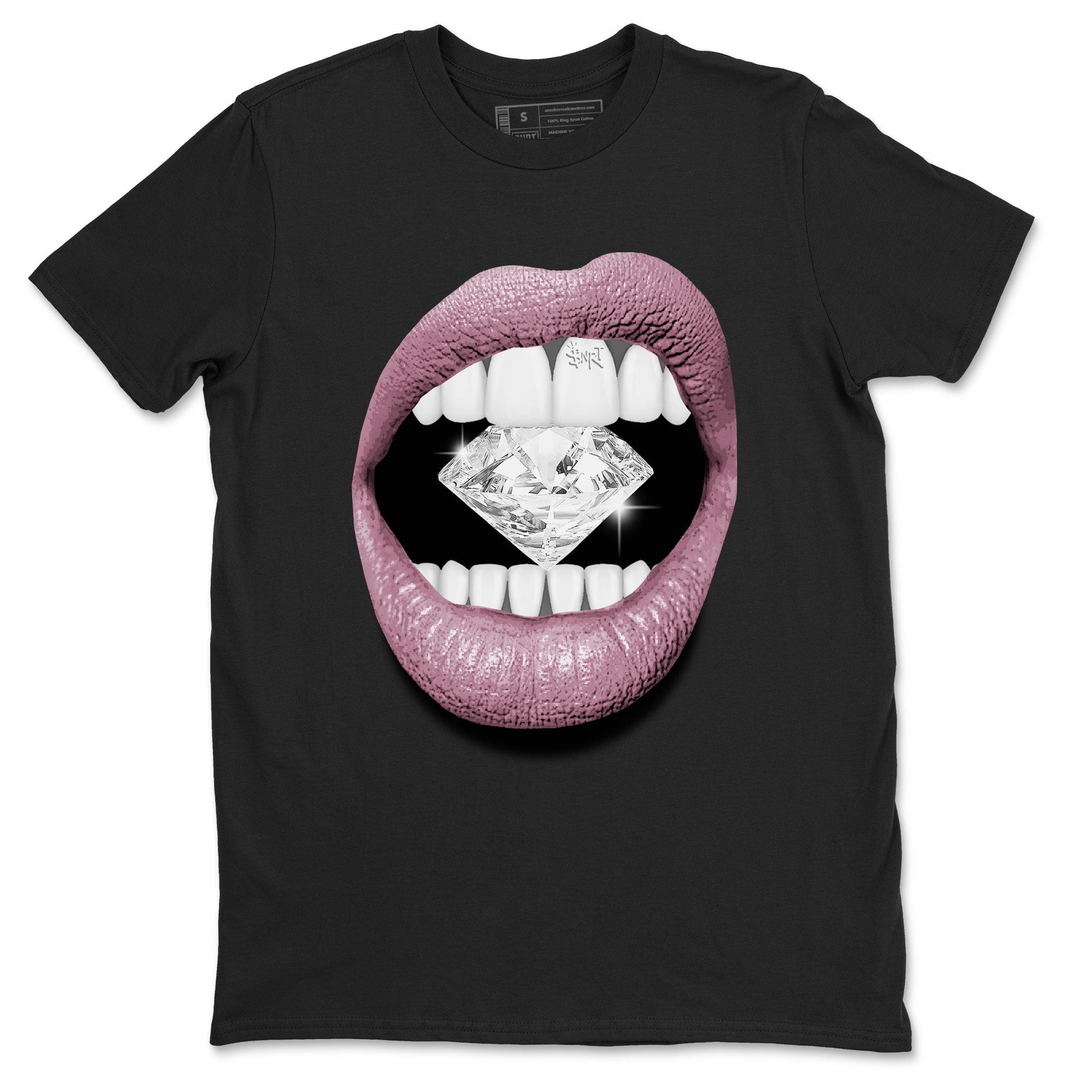 Air Jordan 1 Mauve shirt to match jordans Lips Diamond sneaker tees AJ1 High OG Mauve SNRT Sneaker Release Tees Crew Neck T-ShirtUnisex Black 2 T-Shirt