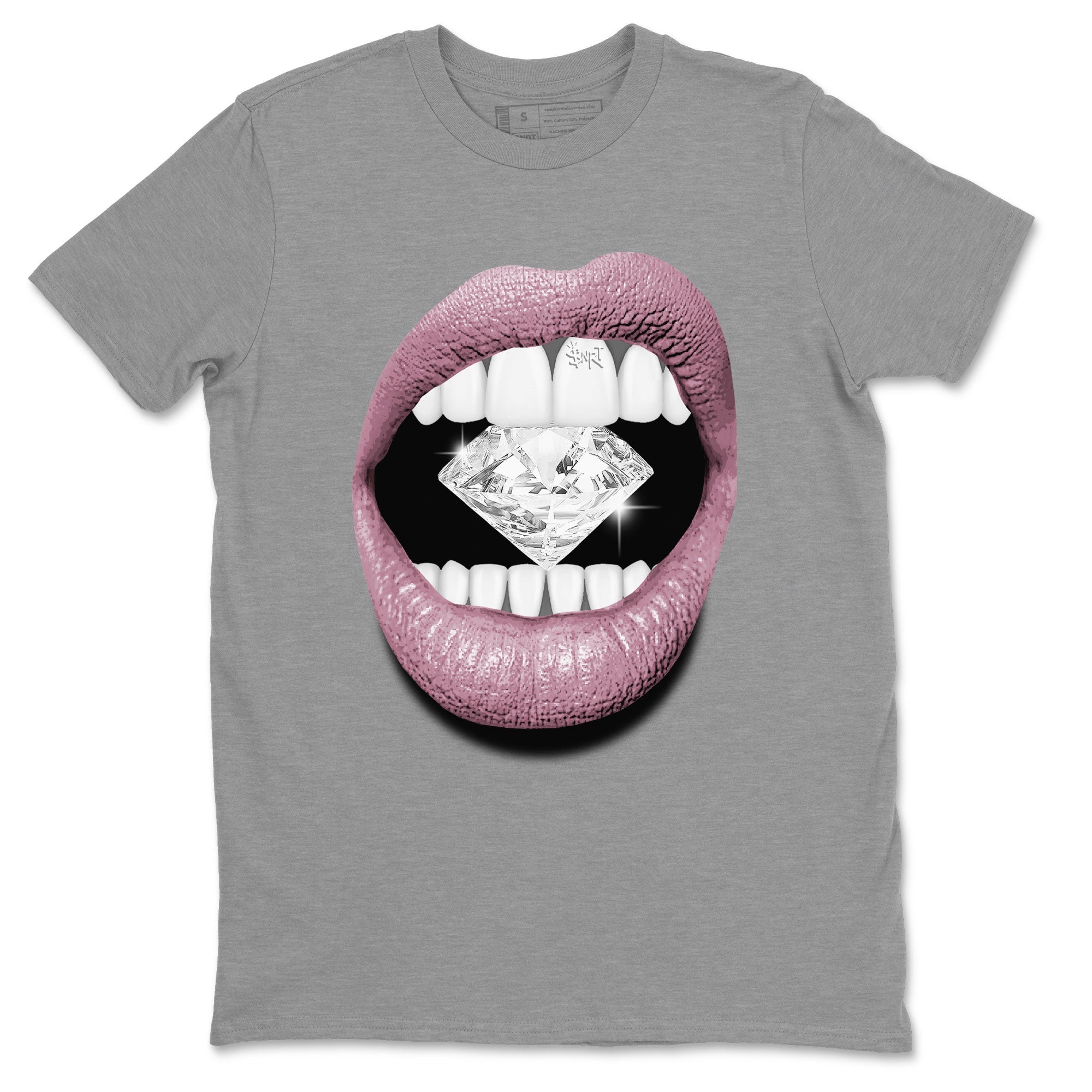 Air Jordan 1 Mauve shirt to match jordans Lips Diamond sneaker tees AJ1 High OG Mauve SNRT Sneaker Release Tees Crew Neck T-ShirtUnisex Heather Grey 2 T-Shirt