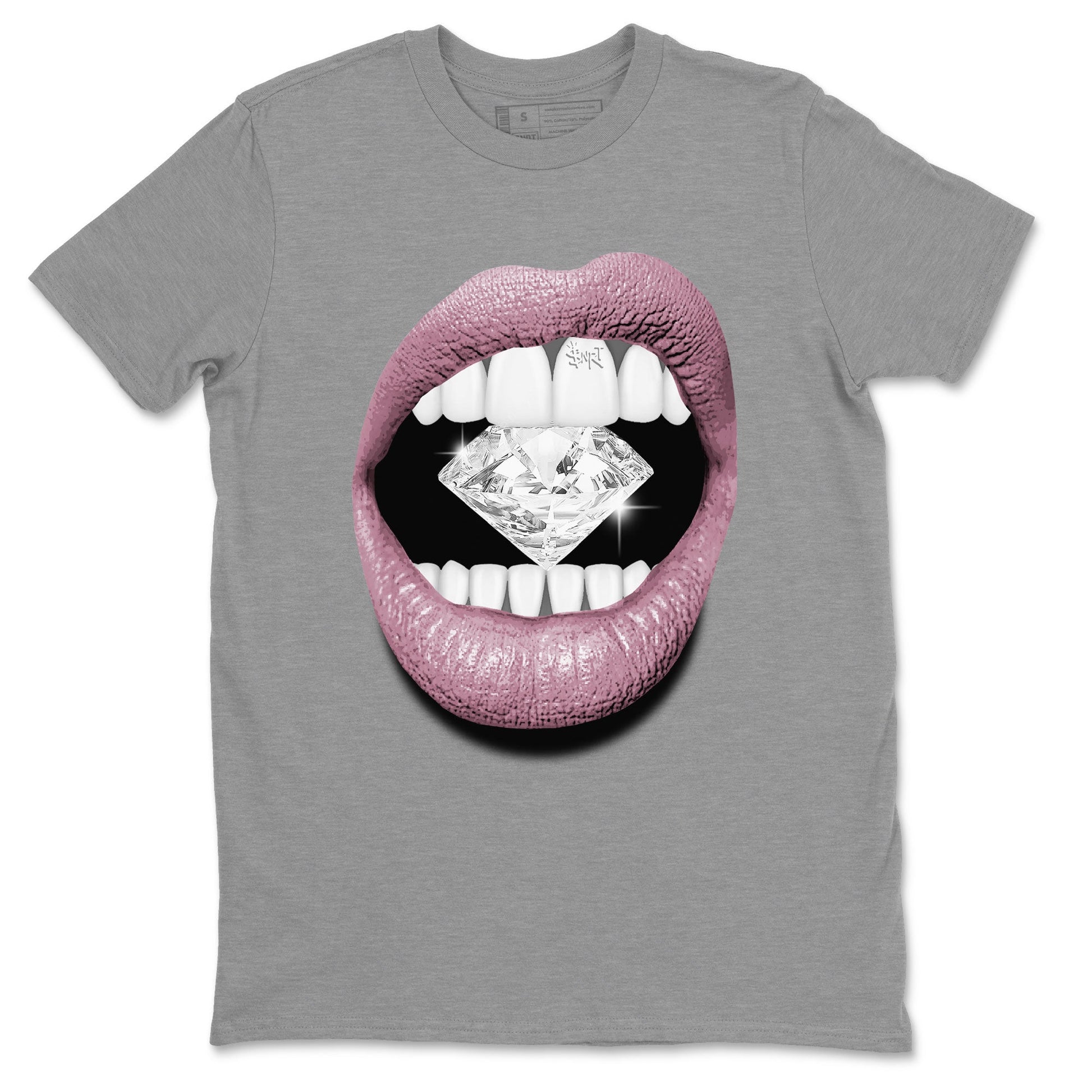 Air Jordan 1 Mauve shirt to match jordans Lips Diamond sneaker tees AJ1 High OG Mauve SNRT Sneaker Release Tees Crew Neck T-ShirtUnisex Heather Grey 2 T-Shirt