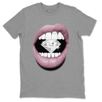 Air Jordan 1 Mauve shirt to match jordans Lips Diamond sneaker tees AJ1 High OG Mauve SNRT Sneaker Release Tees Crew Neck T-ShirtUnisex Heather Grey 2 T-Shirt