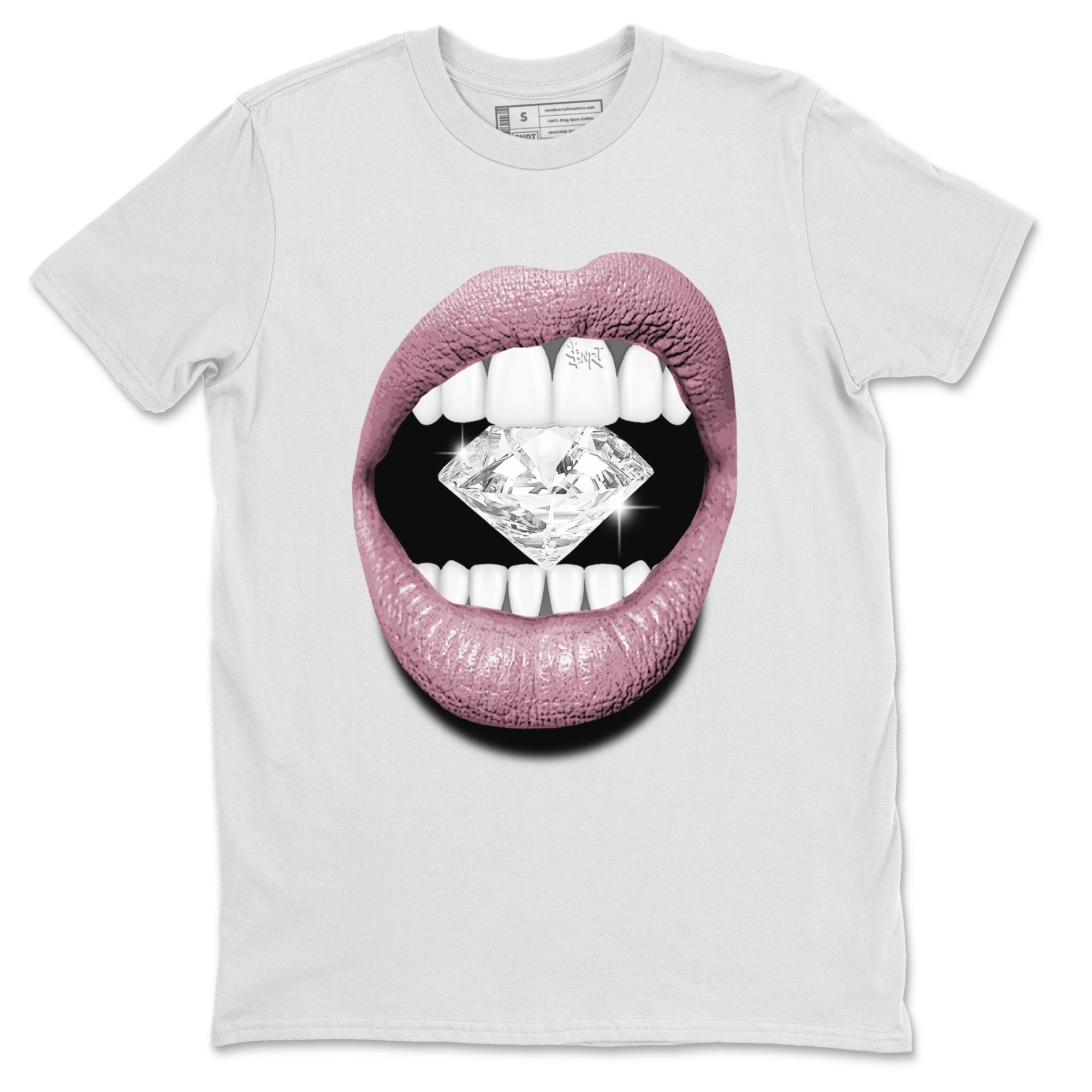 Air Jordan 1 Mauve shirt to match jordans Lips Diamond sneaker tees AJ1 High OG Mauve SNRT Sneaker Release Tees Crew Neck T-ShirtUnisex White 2 T-Shirt