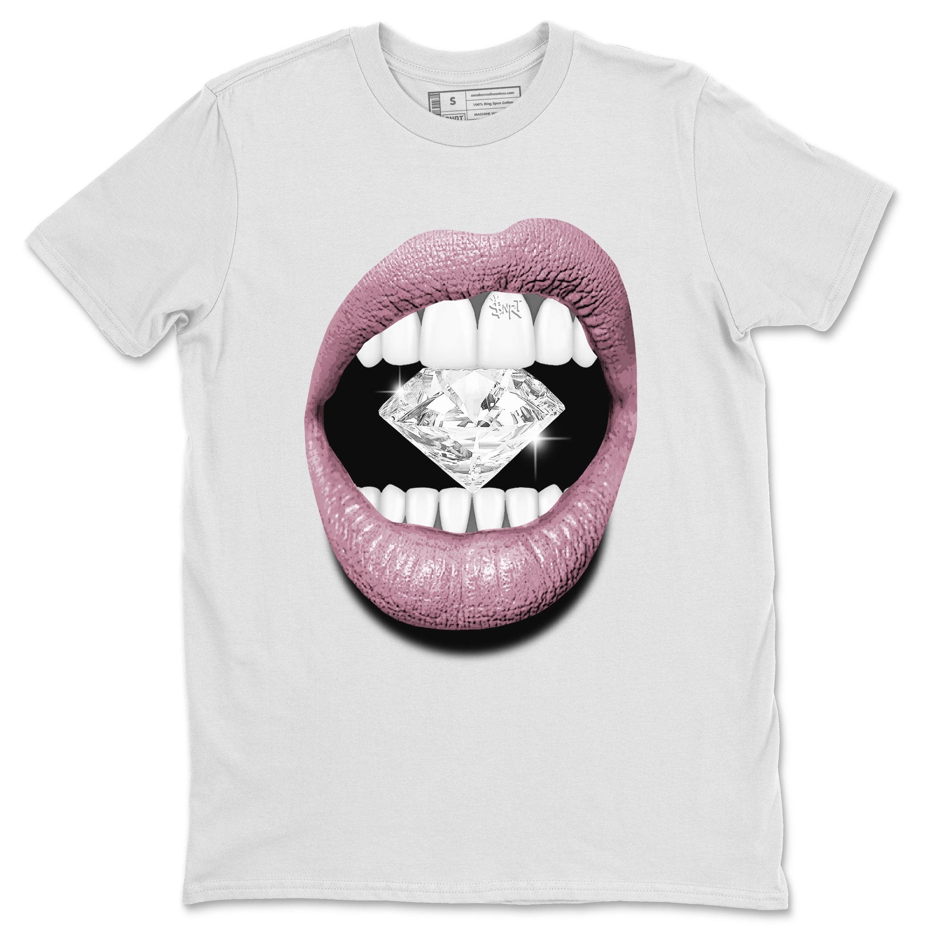 Air Jordan 1 Mauve shirt to match jordans Lips Diamond sneaker tees AJ1 High OG Mauve SNRT Sneaker Release Tees Crew Neck T-ShirtUnisex White 2 T-Shirt