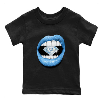 Air Jordan 1 Retro High OG UNC Toe Shirt to match Jordans Lips Diamond Sneaker Tees Air Jordan 1 High OG UNC Toe Tees Kids and Baby Tees Black 2