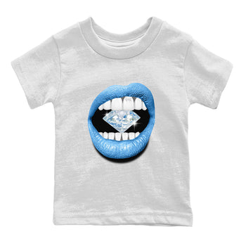 Air Jordan 1 Retro High OG UNC Toe Shirt to match Jordans Lips Diamond Sneaker Tees Air Jordan 1 High OG UNC Toe Tees Kids and Baby Tees White 2