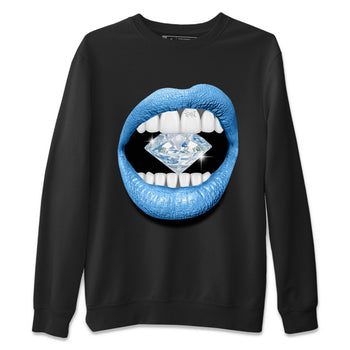 Air Jordan 1 Retro High OG UNC Toe Shirt to match Jordans Lips Diamond Sneaker Tees Air Jordan 1 High OG UNC Toe Tees Crew Neck T-Shirts Black 2