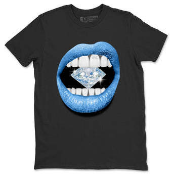 Air Jordan 1 Retro High OG UNC Toe Shirt to match Jordans Lips Diamond Sneaker Tees Air Jordan 1 High OG UNC Toe Tees Crew Neck T-Shirts Black 2